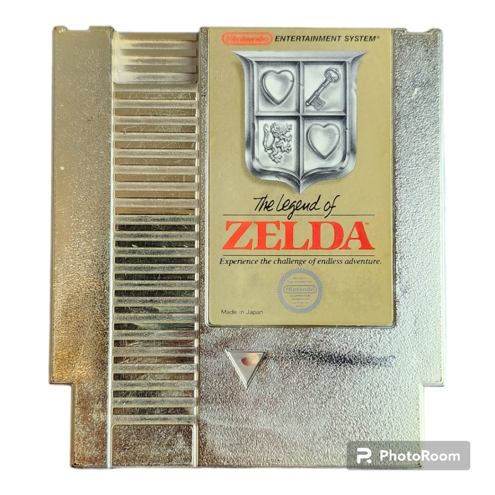 The Legend of Zelda Authentic Nintendo NES Game Gold Cartridge Working